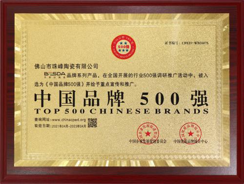 中国品牌500强